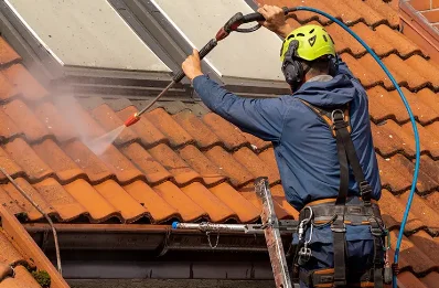 Démoussage et hydrofuge de toiture à Courtillers